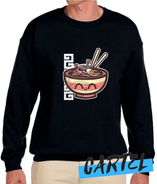 Kawaii Ramen Noodles Bowl awesome Sweatshirt – tshirtcartel
