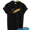 women casual with gold feather Purrrfect t shirt