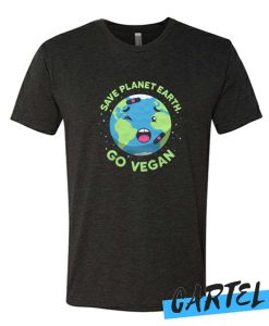 Save Planet Earth Go Vegan awesome T Shirt