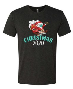 Santa With Face Mask And Toilet Paper Humor awesome T Shirt
