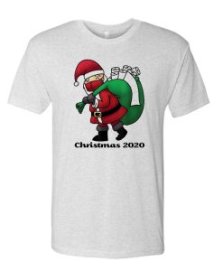 Santa with Face Mask and Toilet Paper awesome T Shirt